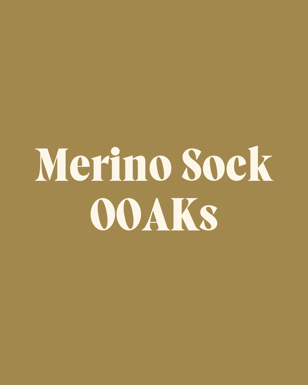 Merino Sock OOAKs